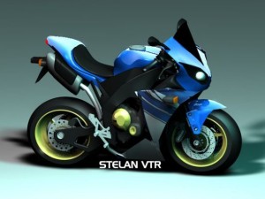 yamaha r1 cartoon c4d 3ds obj Modèle 3D