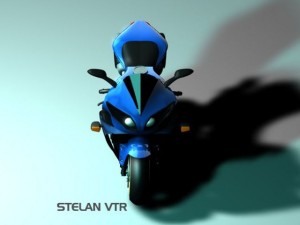 yamaha r1 cartoon c4d 3ds obj 3D Model