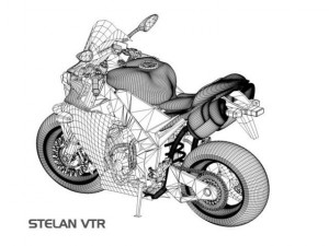 yamaha r1 cartoon c4d 3ds obj 3D Model