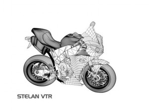 yamaha r1 cartoon c4d 3ds obj 3D Model