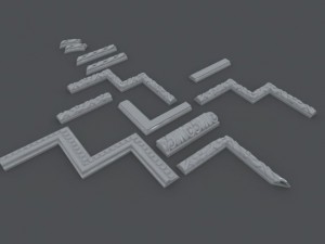 cornishes and frames Modelo 3D