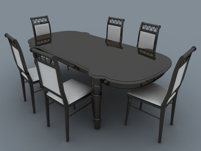 table Modello 3D .c4d .max .obj .3ds .fbx .stl .blend 