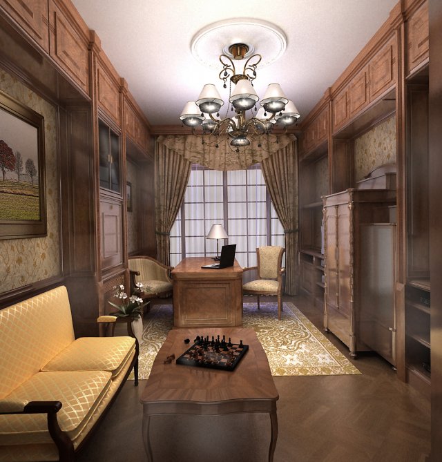 study Modelo 3D .c4d .max .obj .3ds .fbx .stl .blend 
