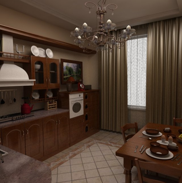 kitchen 3D 模型 .c4d .max .obj .3ds .fbx .stl .blend