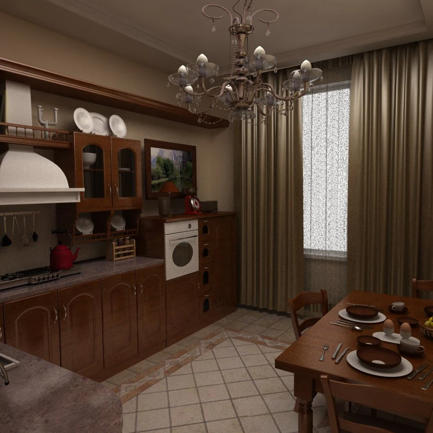 dapur Model 3D .c4d .max .obj .3ds .fbx .stl .blend 