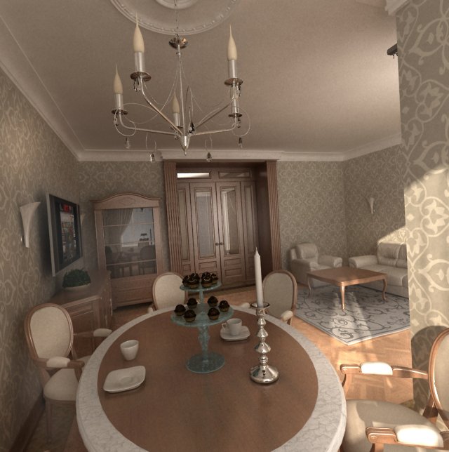 living room Modelo 3D .c4d .max .obj .3ds .fbx .stl .blend 