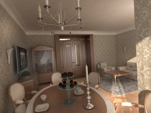 living room Modelo 3D