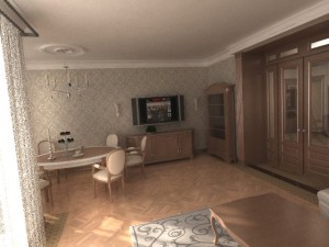 living room Modelo 3D