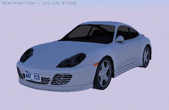 porshe car Model 3D .c4d .max .obj .3ds .fbx .stl .blend 