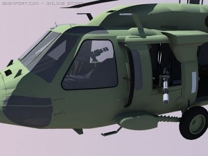 mh60j black hawk full interior and glass cockpit a 3D-Modell