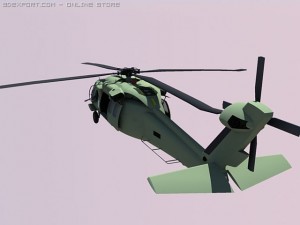mh60j black hawk full interior and glass cockpit a 3D-Modell