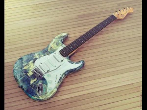 chitarra stratocaster Modello 3D