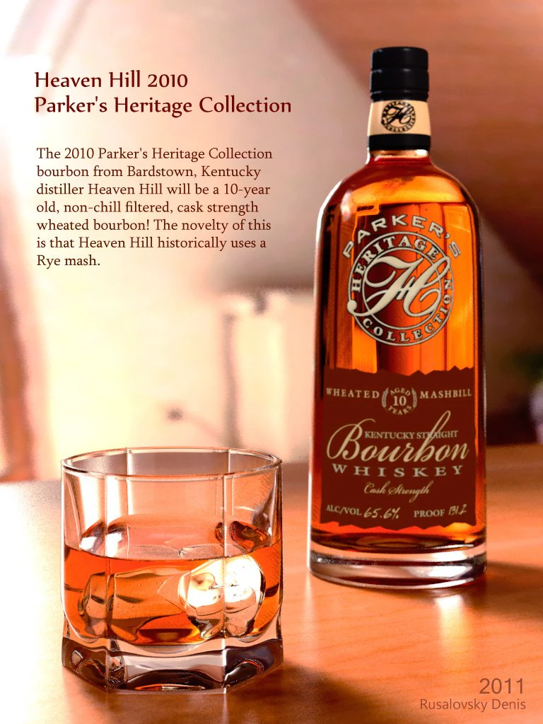 bourbon whiskey 3D Model .c4d .max .obj .3ds .fbx .stl .blend 