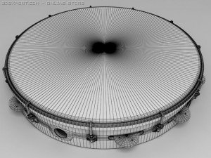 tambourine Modello 3D