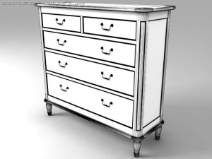 drawer chest Modèle 3D