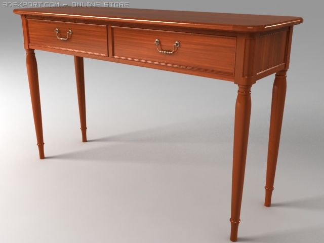 console table 3D Model .c4d .max .obj .3ds .fbx .stl .blend 