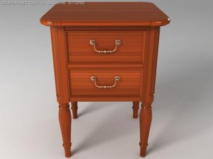 versailles side table Modello 3D