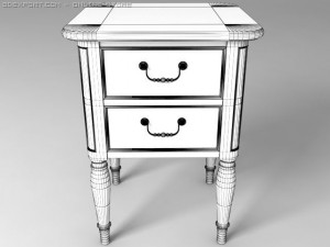 versailles side table Model 3D