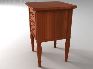 versailles side table Model 3D