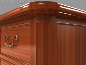 versailles side table Model 3D
