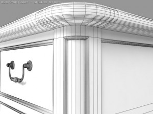 versailles side table Model 3D