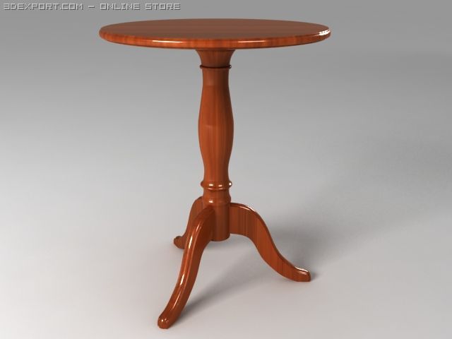 table for a table lamp Modèle 3D .c4d .max .obj .3ds .fbx .stl .blend 