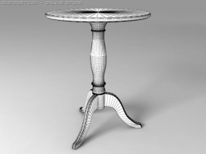 table for a table lamp Modèle 3D