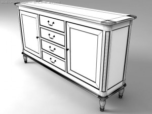 sideboard Modello 3D