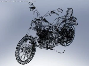 harley davidson 2004 fxdwg 3D Model