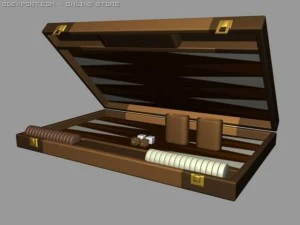 Backgammon 3D Modell