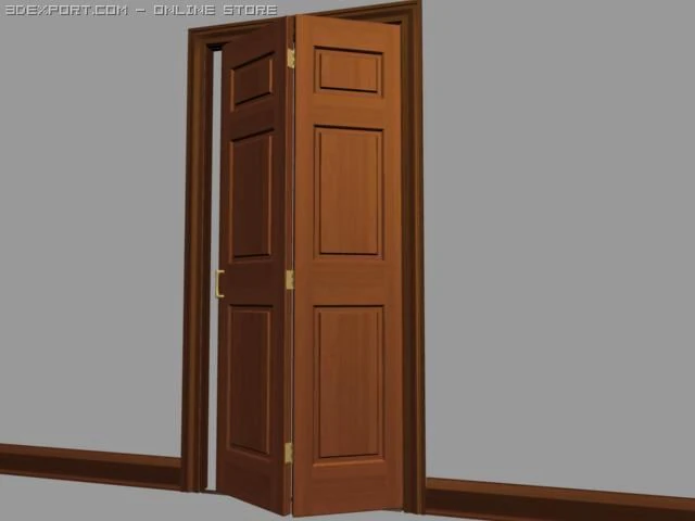 bi fold doors 3D Model .c4d .max .obj .3ds .fbx .stl .blend 