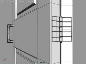 bi fold doors 3Dモデル