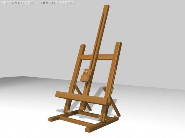 easel Modelo 3D .c4d .max .obj .3ds .fbx .stl .blend 