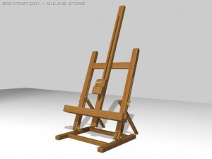 easel 3D Model