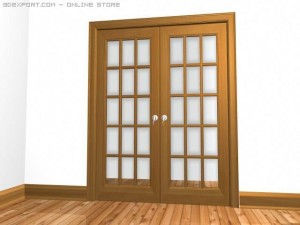french doors 3D Model