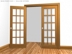 french doors Modelo 3D