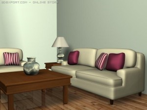 living room 3D Model