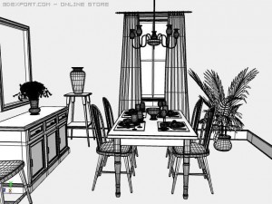dining room 3D Model