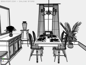 dining room 3D Model