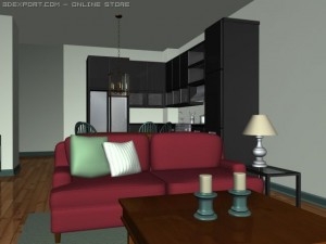 apartment interior 3D Модель
