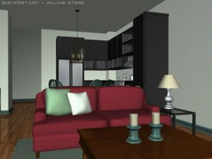 apartment interior 3D Model