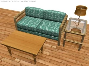 wicker furniture 3D Model