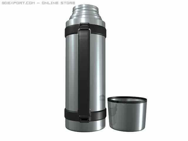 thermos 3Dモデル .c4d .max .obj .3ds .fbx .stl .blend 