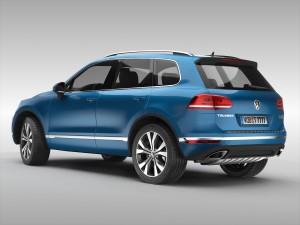 volkswagen touareg 2015 3D 모델