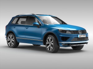volkswagen touareg 2015 3D 모델
