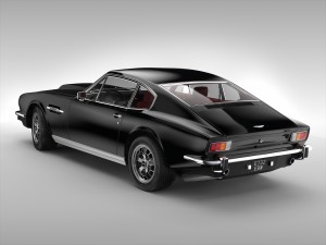 aston martin v8 1976 3D Model