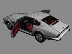 aston martin v8 1976 3D Model