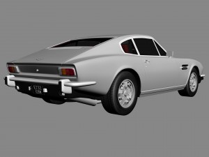 aston martin v8 1976 3D Model