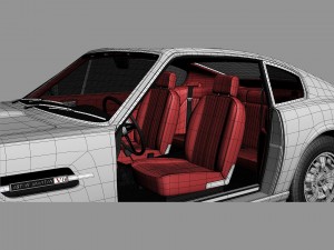 aston martin v8 1976 3D Model
