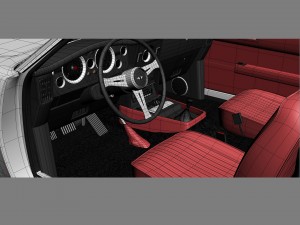 aston martin v8 1976 3D Model